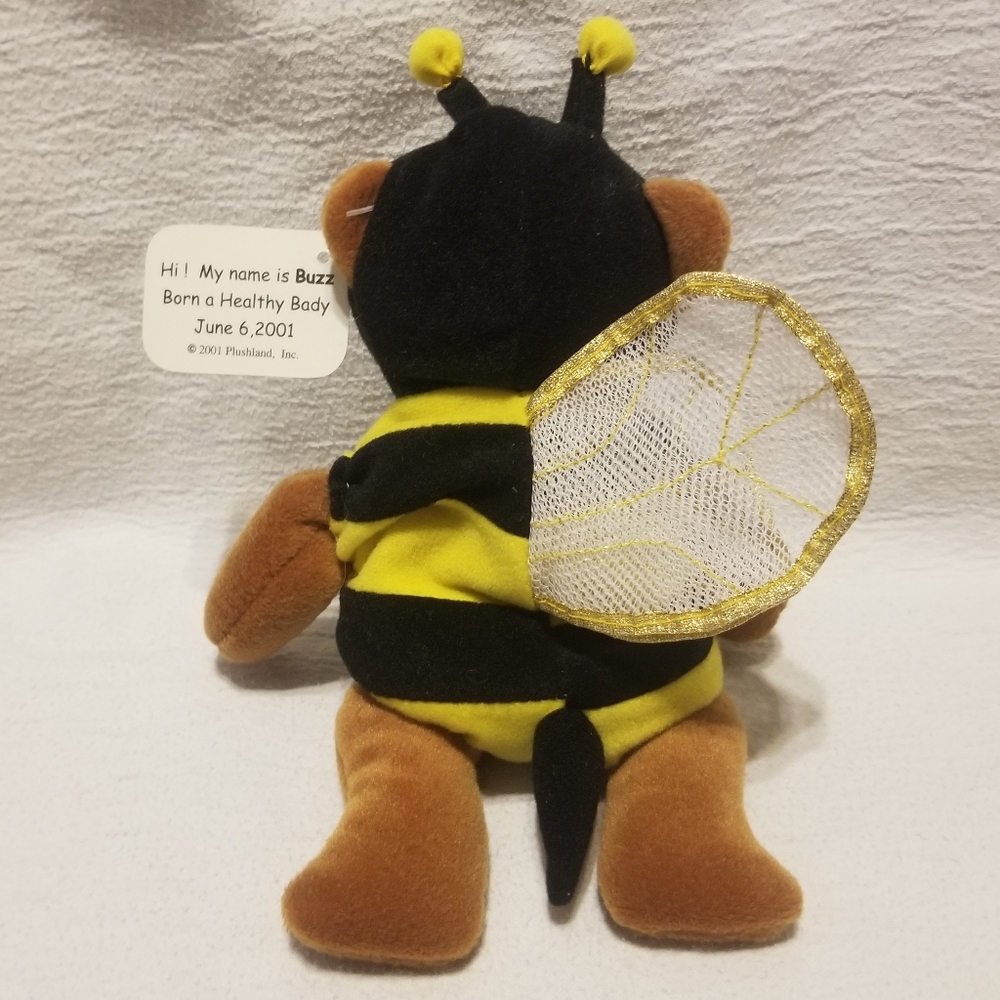 VGUC 2001 March of Dimes "Buzz" bee bear, antenna damage - Picture 4 of 5